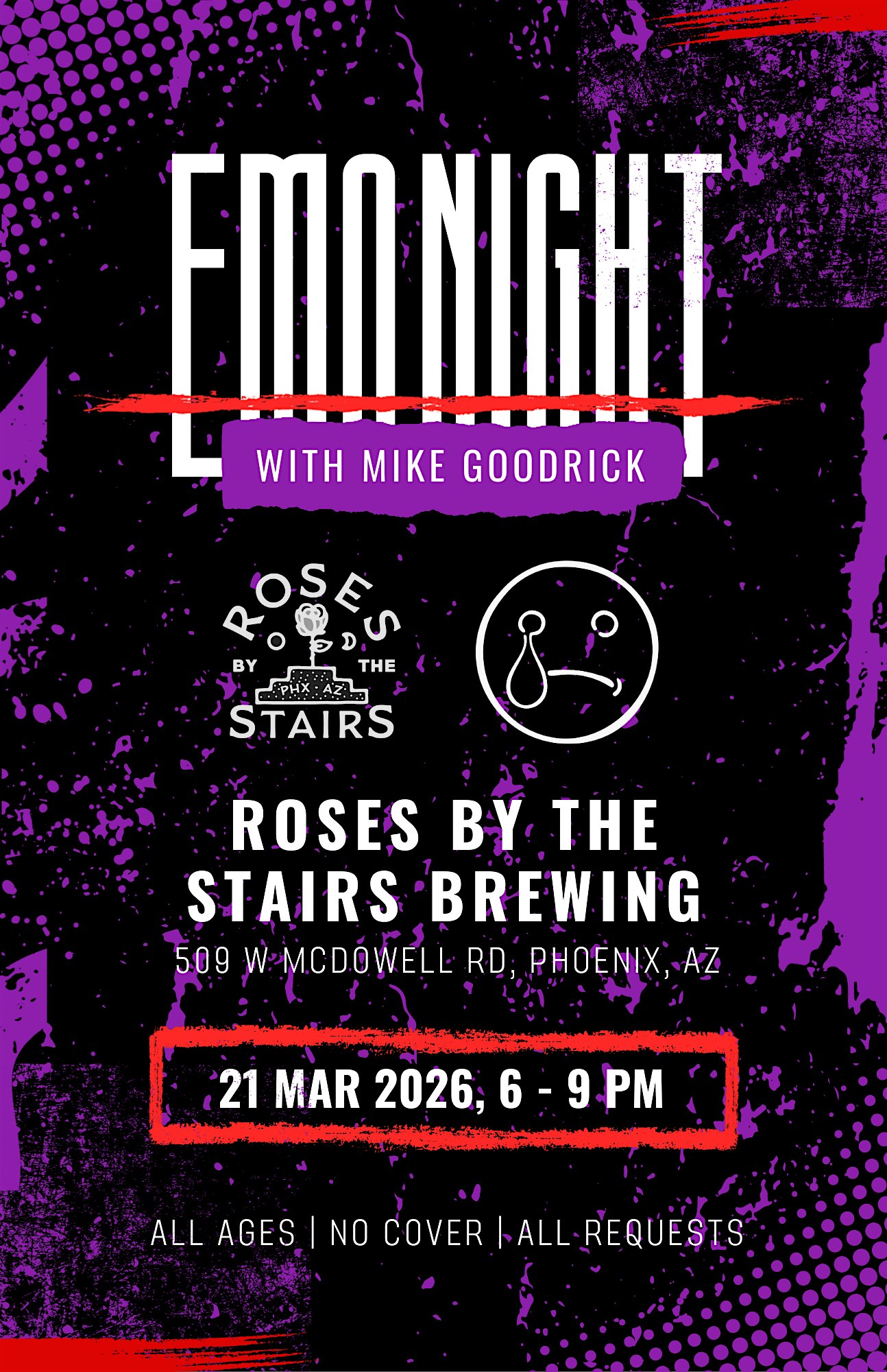 Acoustic Emo Night at Roses by the Stairs