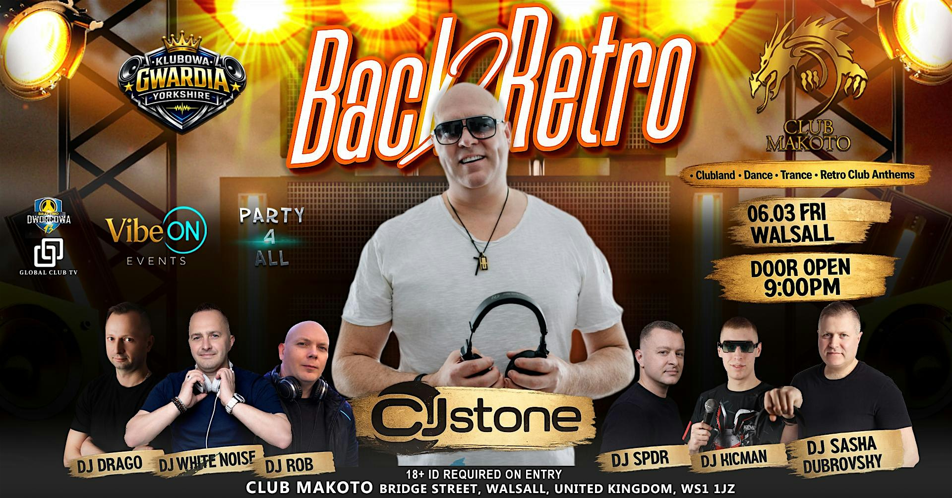 ⭐ BACK2RETRO – CJ STONE LIVE ⭐