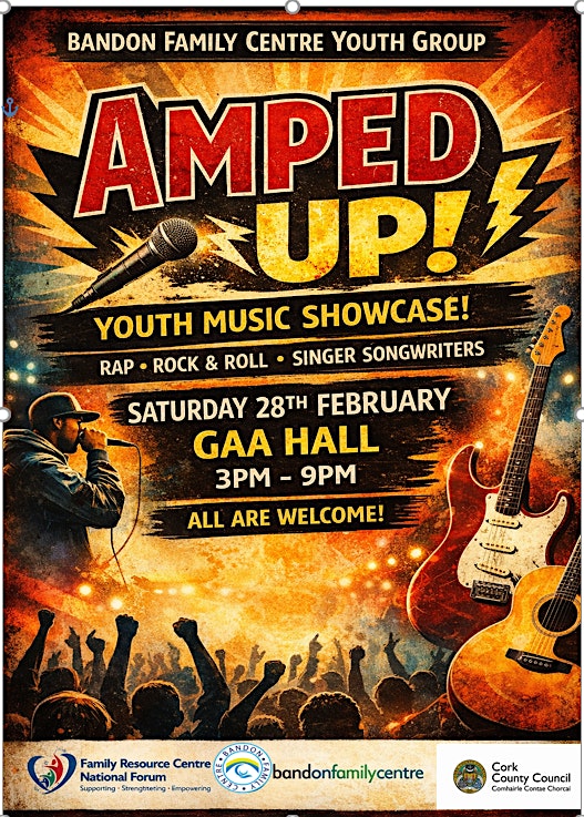 Bandon Family Resource Centre presents: Amped Up!! Fundraiser