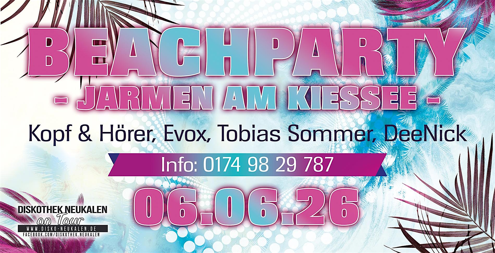 Beach Party Jarmen Flyer