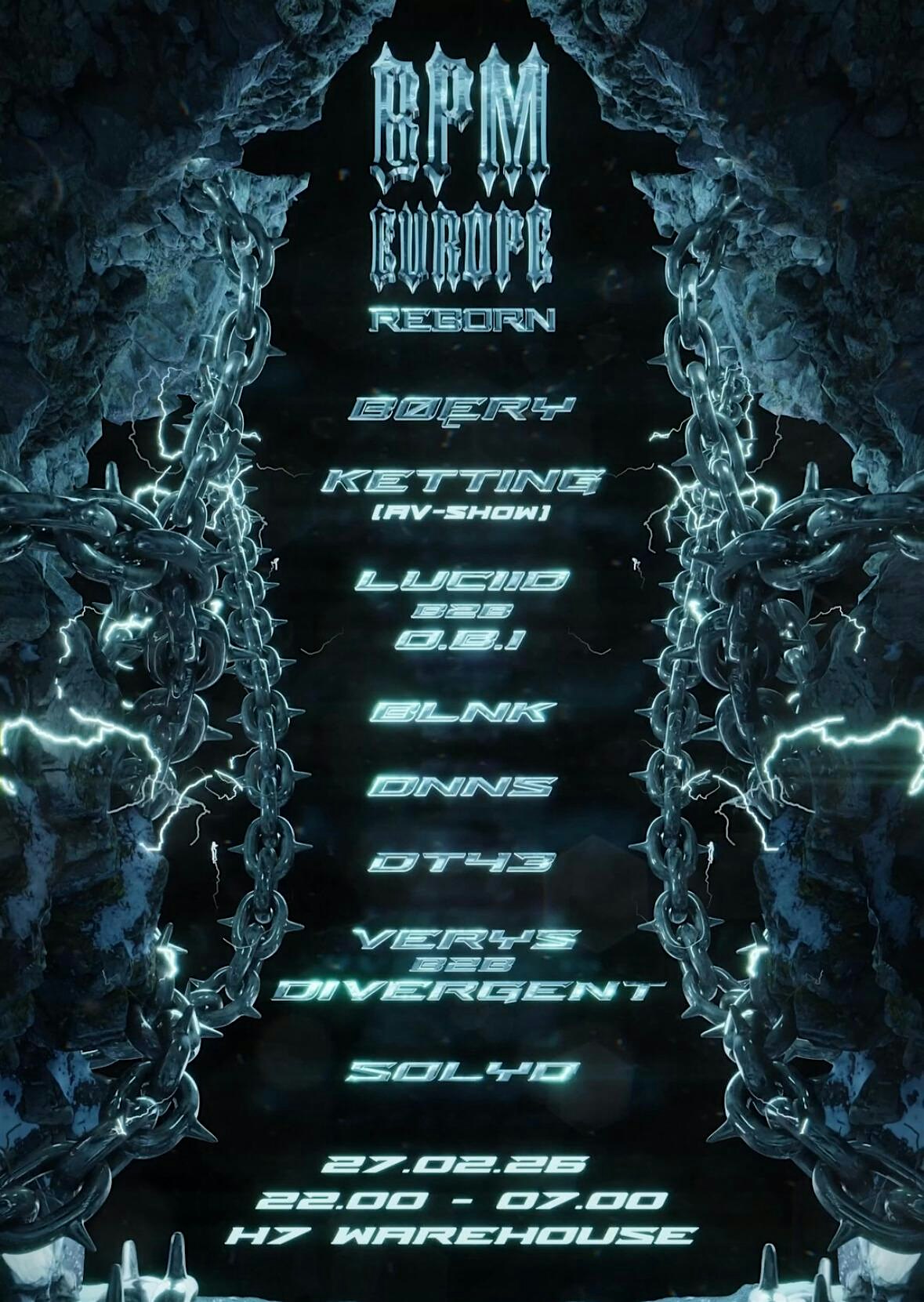 BPM Europe: Reborn Flyer