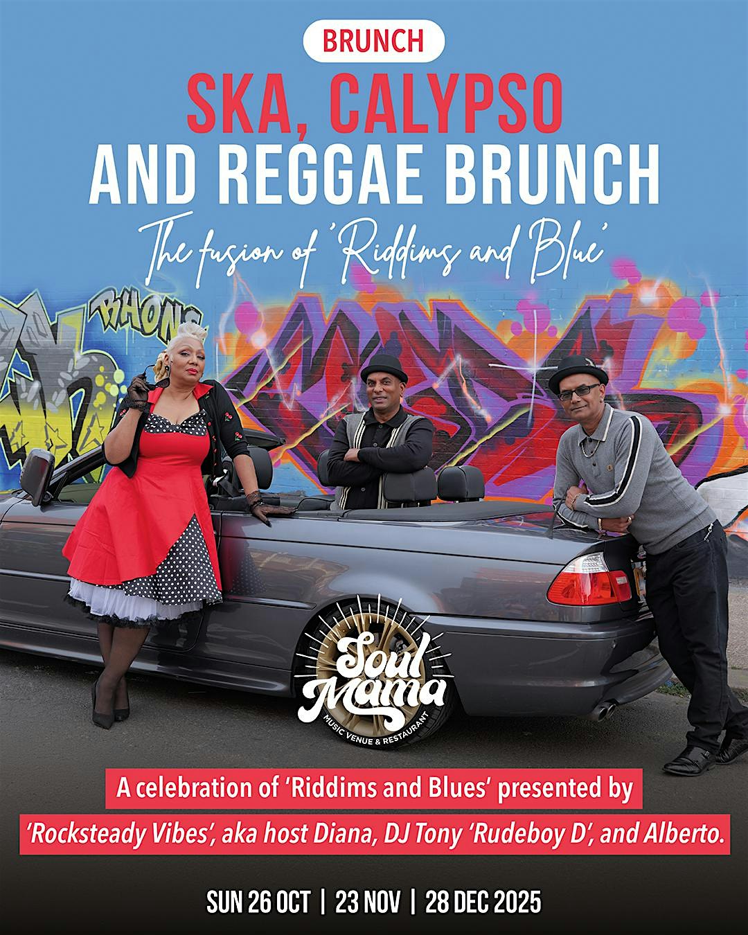 BRUNCH: SKA, Calypso and Reggae Brunch - The fusion of 'Riddims and Blue'