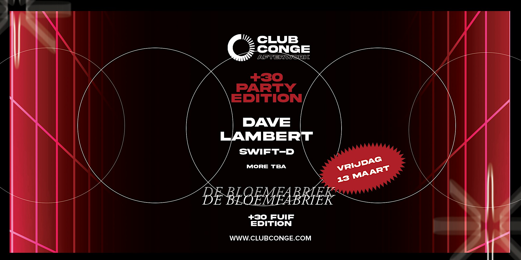 Club Congé Afterwork I +30 Fuif Edition