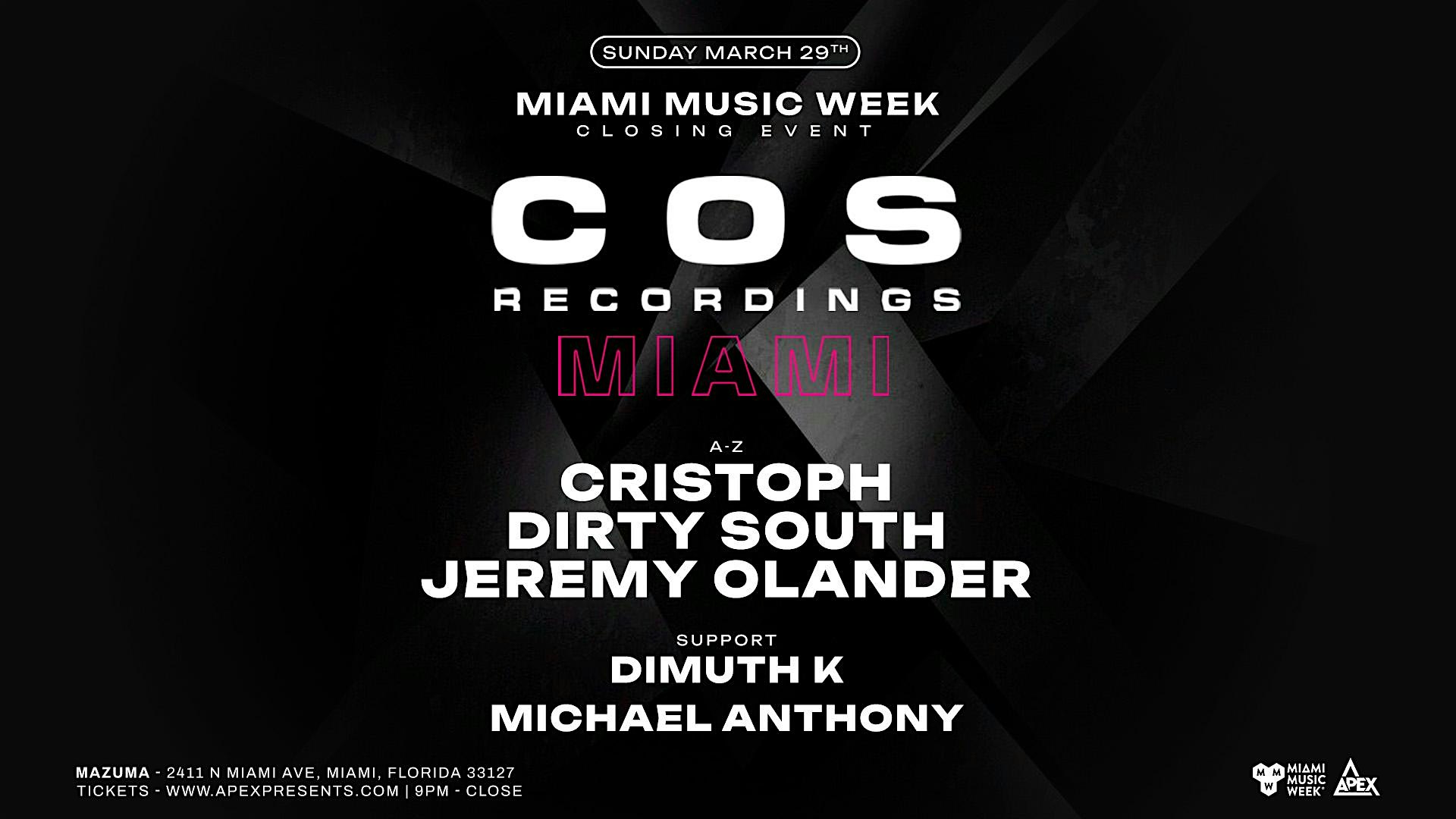 Cristoph Presents COS Miami