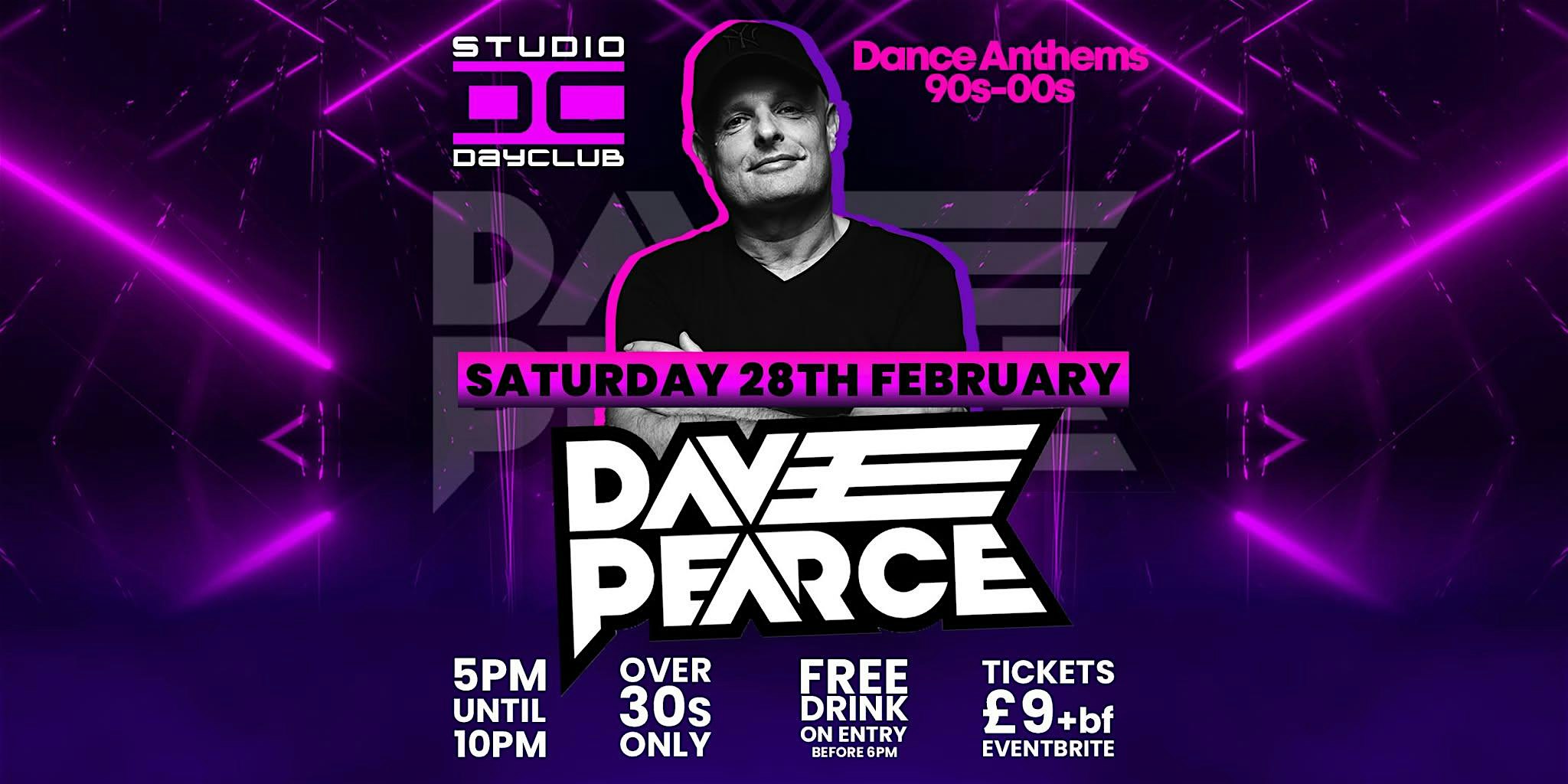 Dave Pearce presents over 30s DayClub @ the studio nantwich.