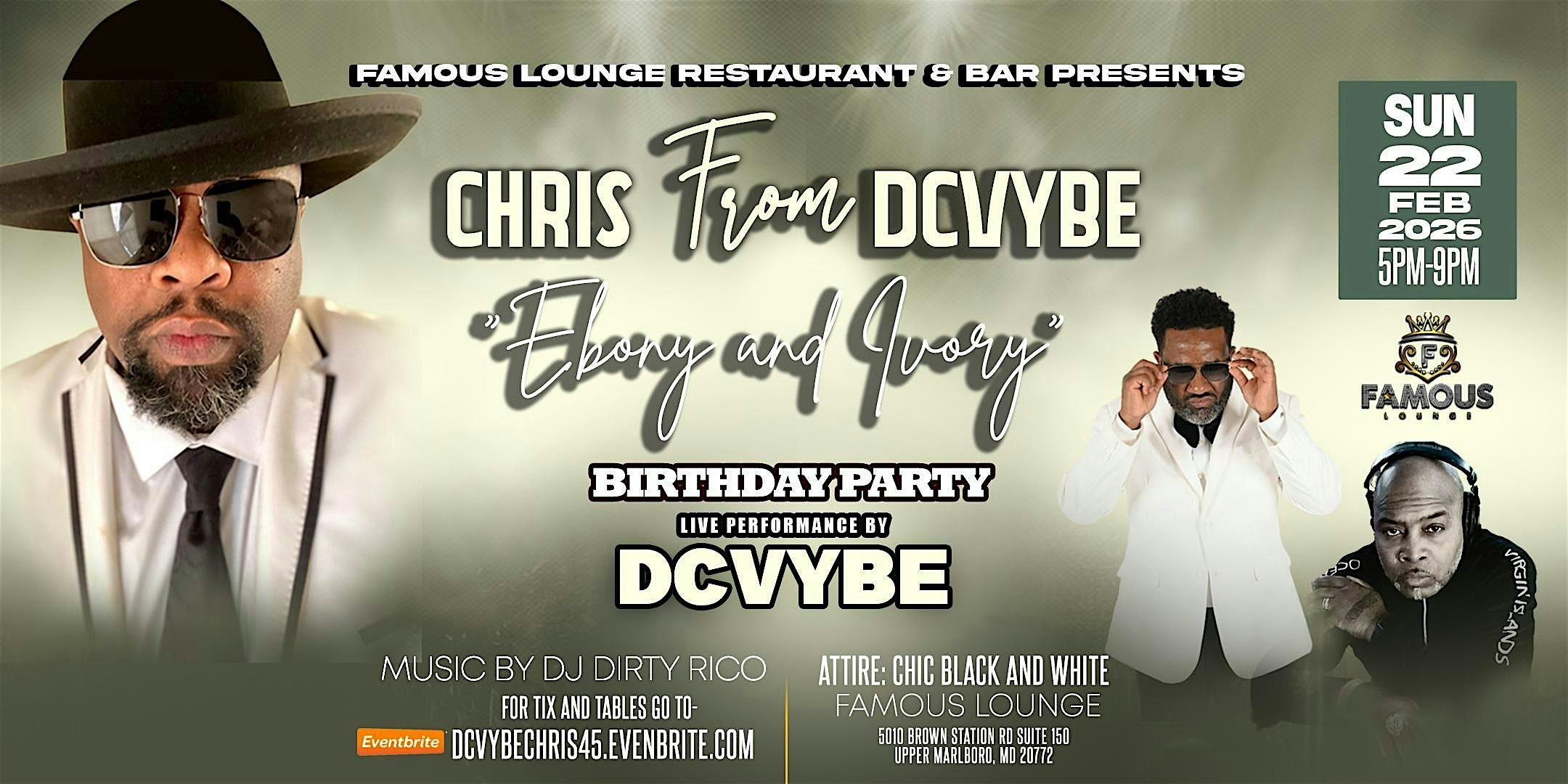 DC Vybe's Keyboard Chris's "Ebony & Ivory" 45th Birthday Party