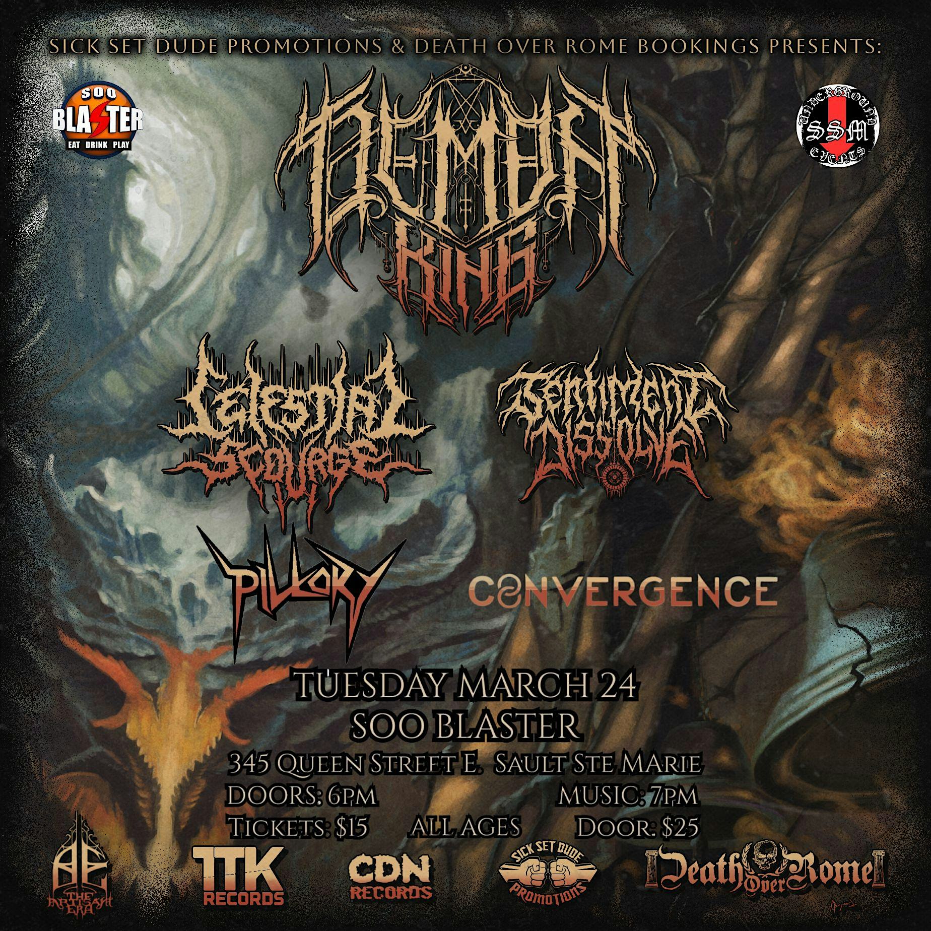 Demon King, Celestial Scourge, Sentiment Dissolve, Pillory, Convergence