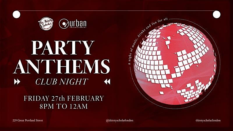 DJ Club Night: Party Anthems