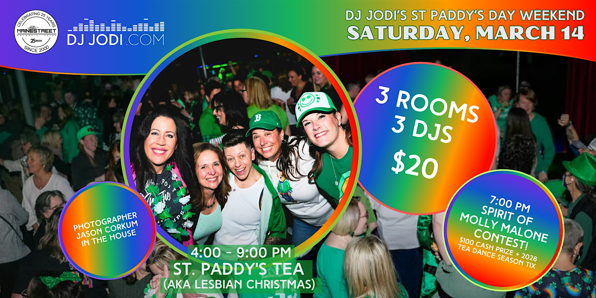 DJ Jodi's St Paddy's Tea dance (ONLY)