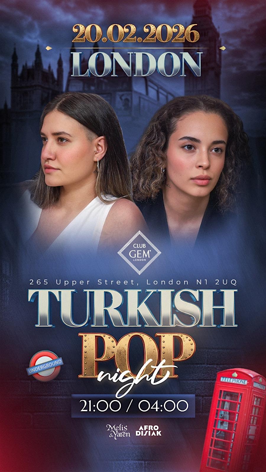 DJ MELIS &DJ YAREN ILE TURKCE POP GECESI