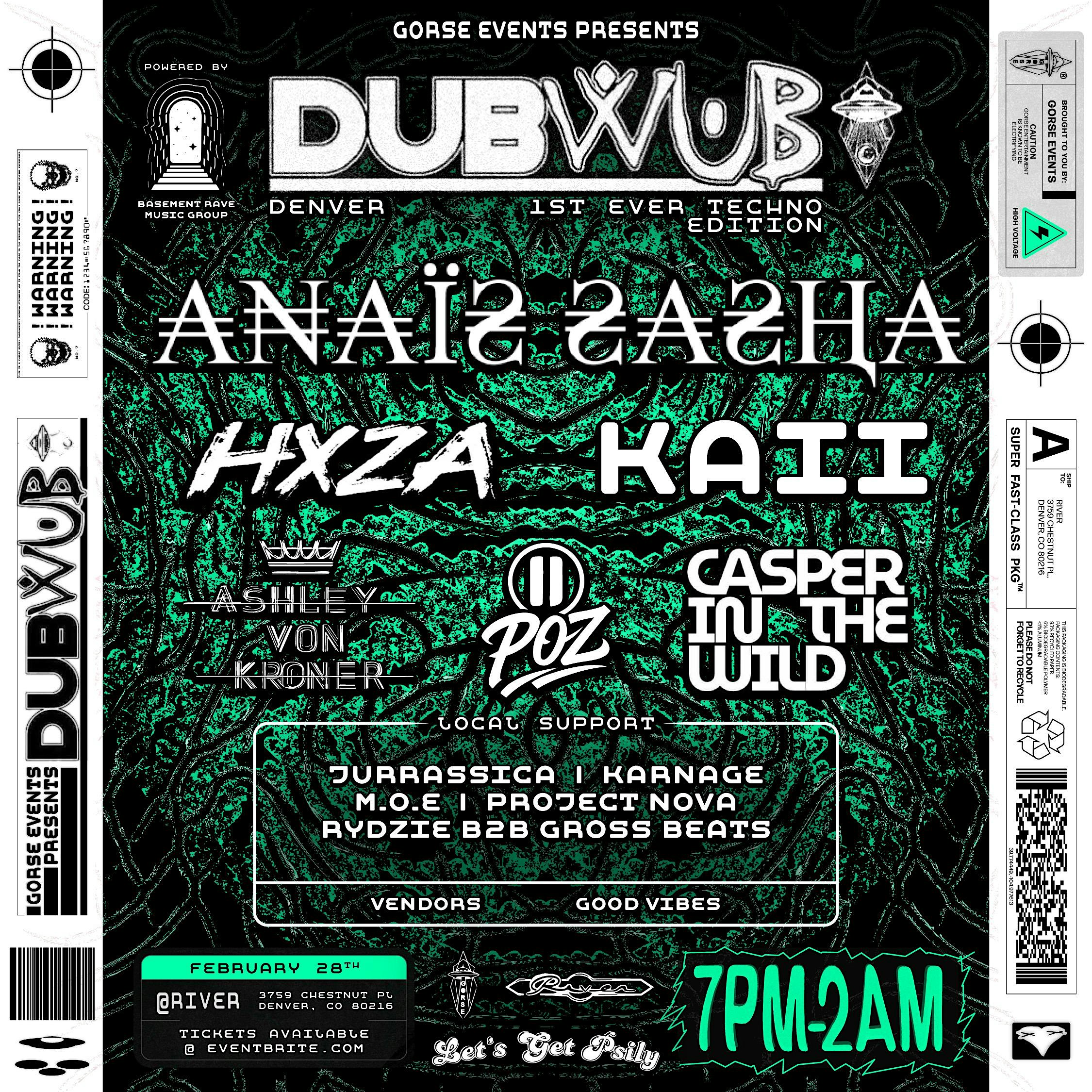 DUB WUB DENVER: 1ST EVER TECHNO NIGHT