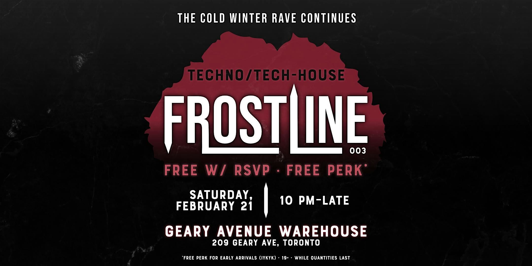 FROSTLINE 003 – Techno/Tech-House Rave