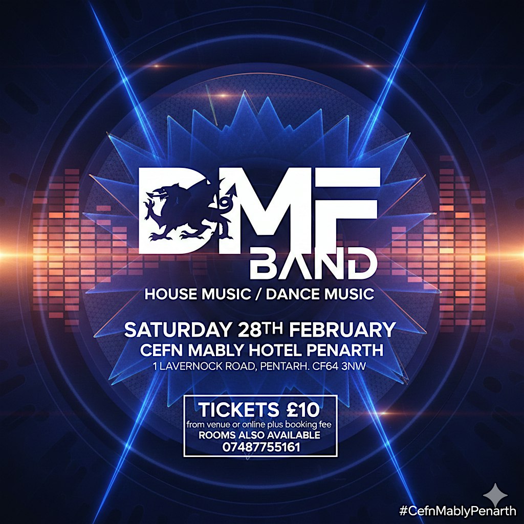 House / Dance Music DMF Band at Cefn Mably Hotel in Penarth, Wales