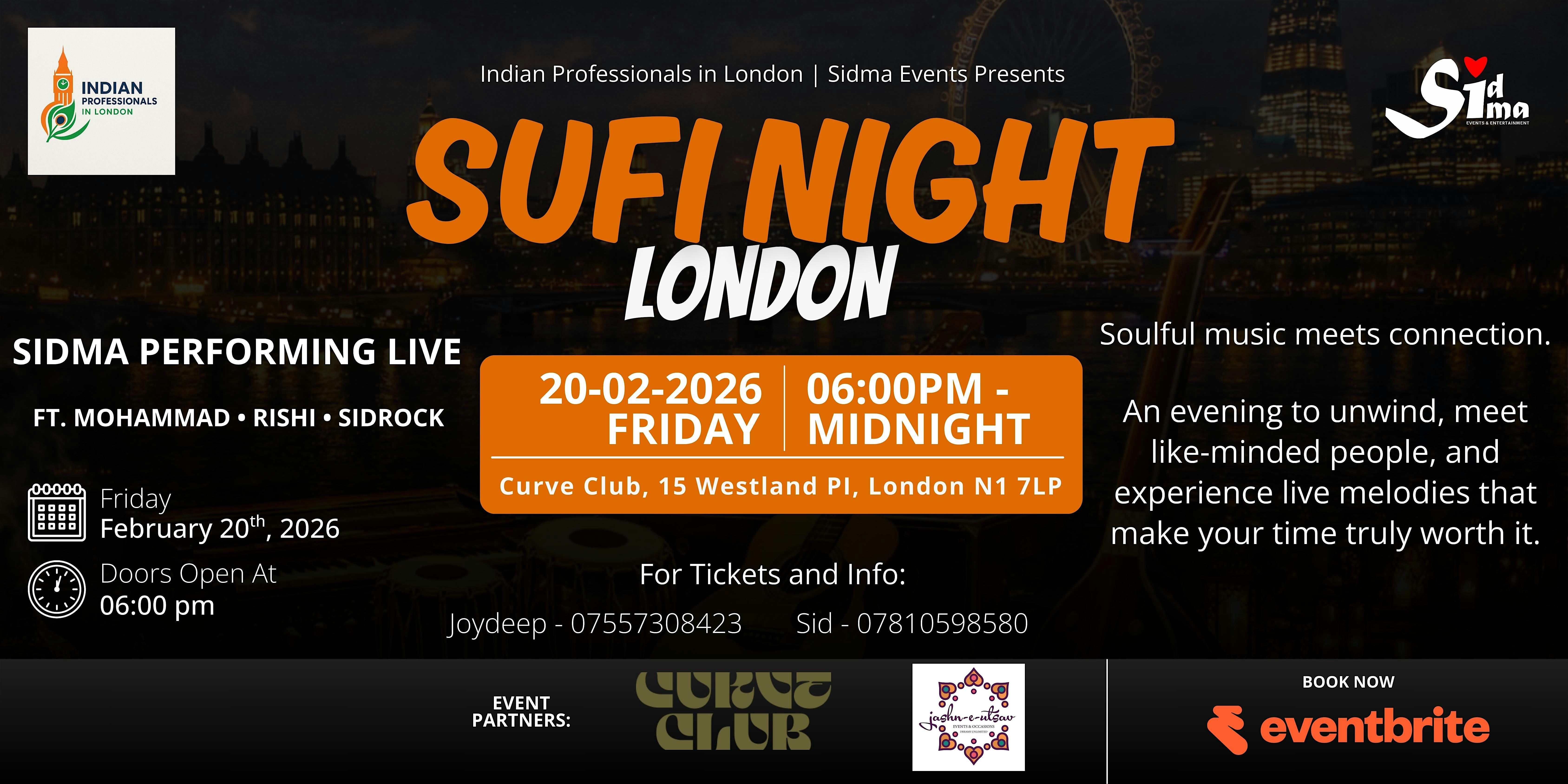 Indian Professionals in London Sufi Night - An Evening of Music & Connect