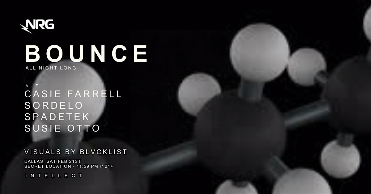 INTELLECT │ BOUNCE ALL NIGHT Flyer
