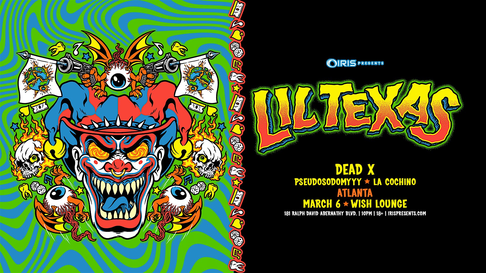 Iris Presents: Lil Texas @ Wish Lounge | Fri, Mar 6th!