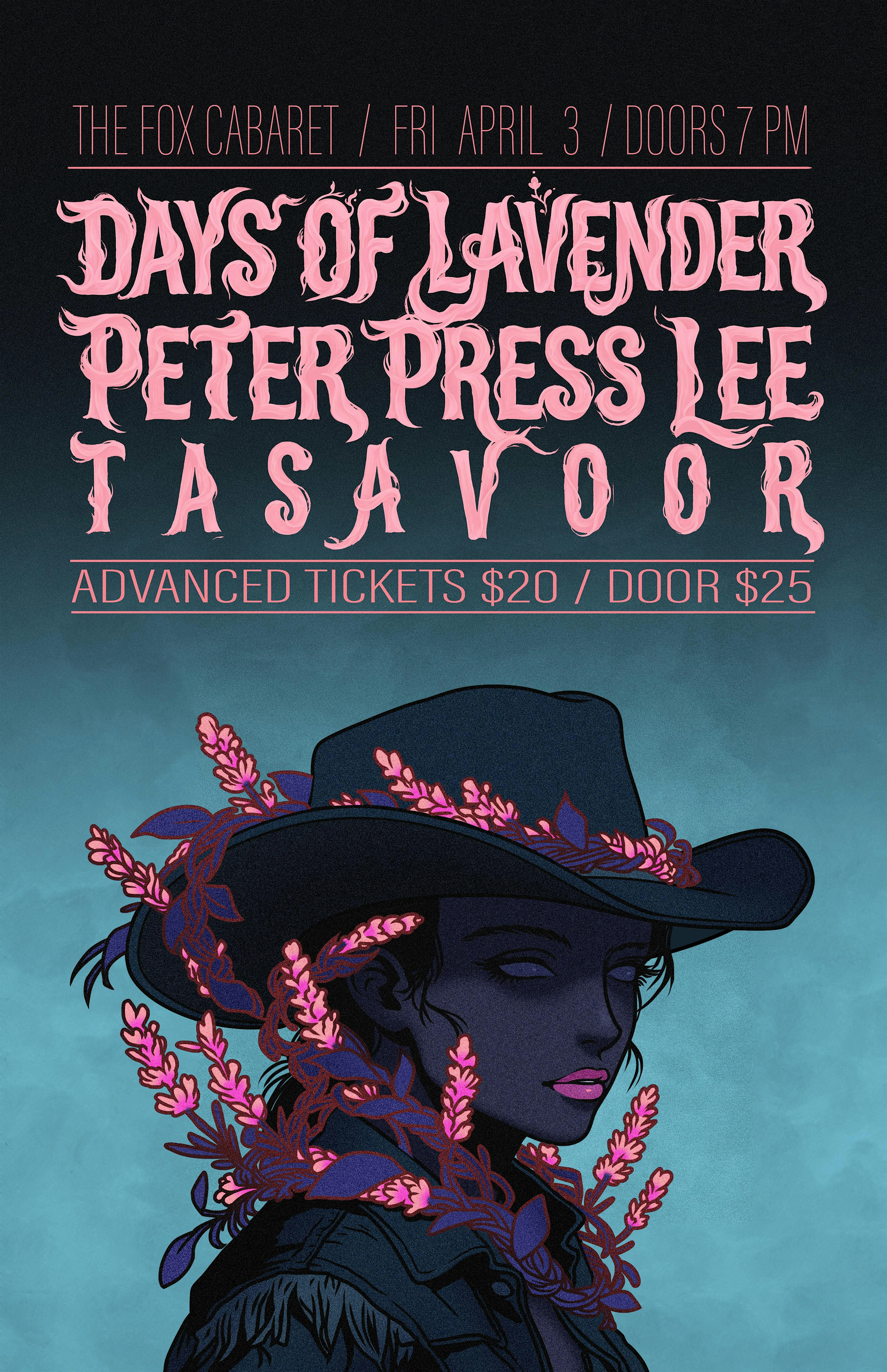 Live at the Fox: Days of Lavender - Peter Press Lee - Tasavoor