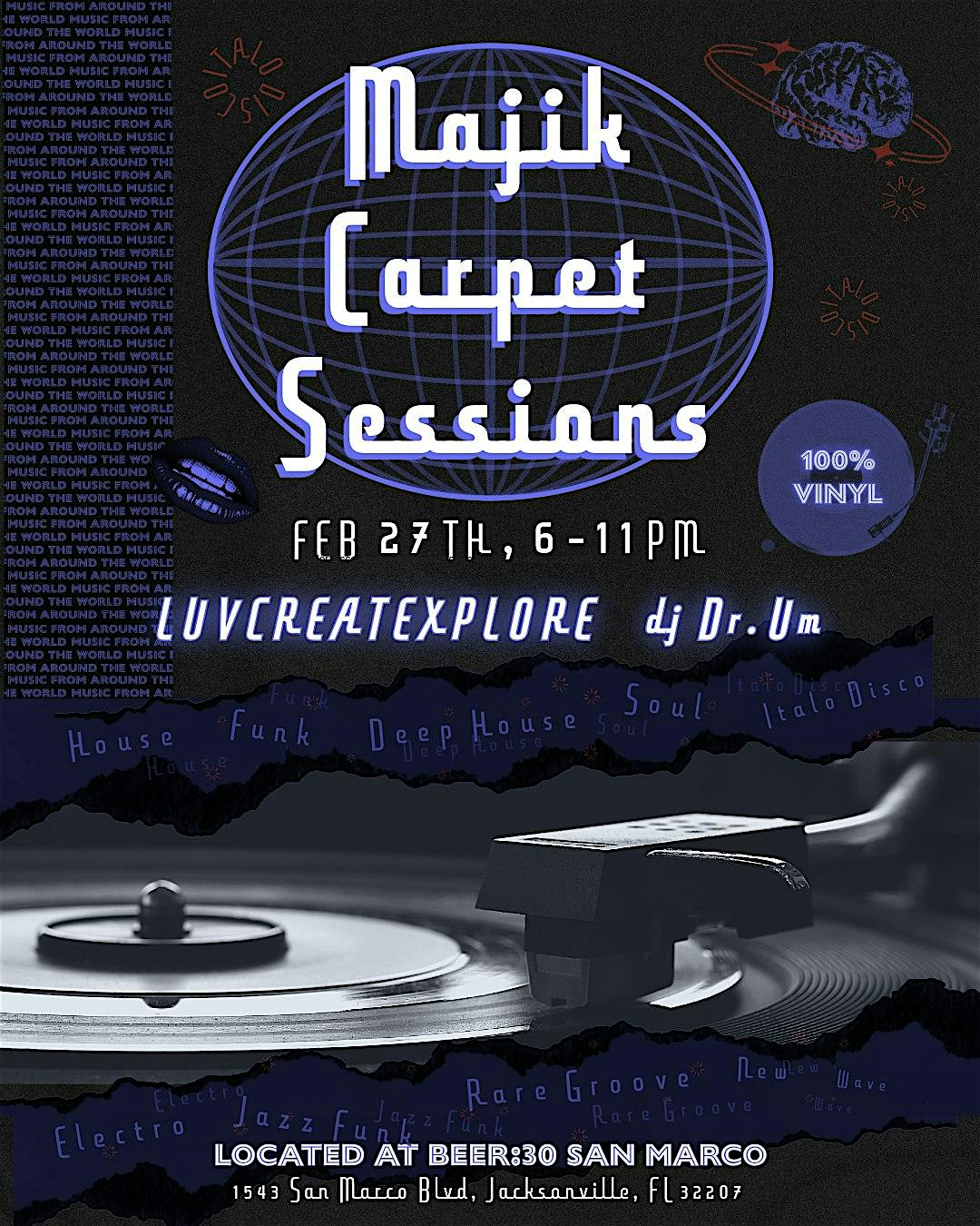 Majik Carpet Sessions - Vinyl Djs Dance Music