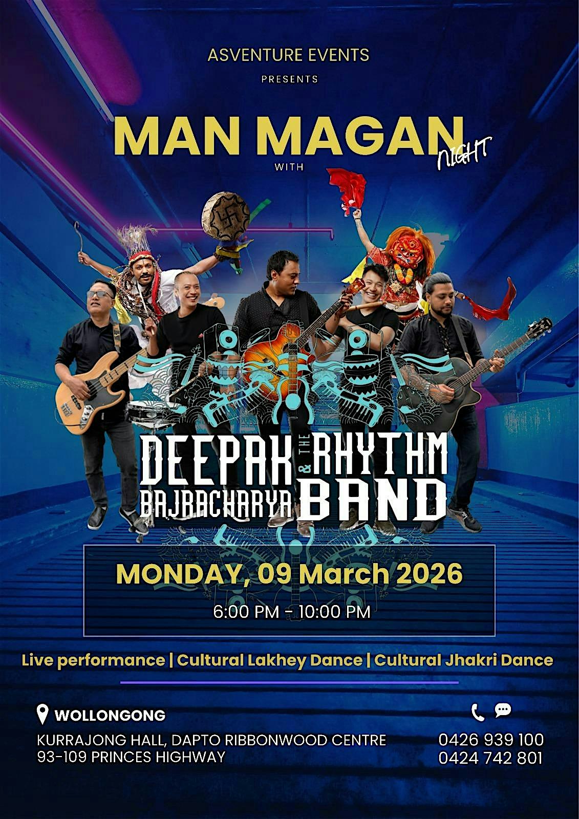 Man Magan Night with Deepak Bajracharya & The Rythm Band at Wollongong