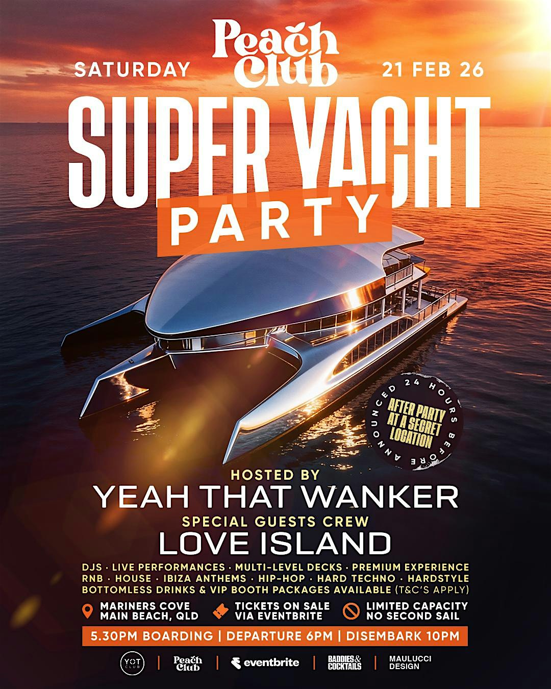 Peach Club Presents: Super Yacht Party