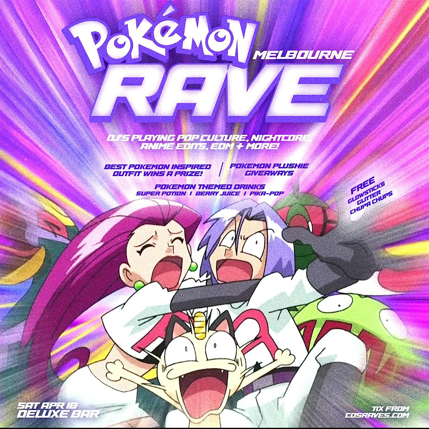 POKEMON RAVE Ϟ(๑• .̫ •๑)∩  MELBOURNE