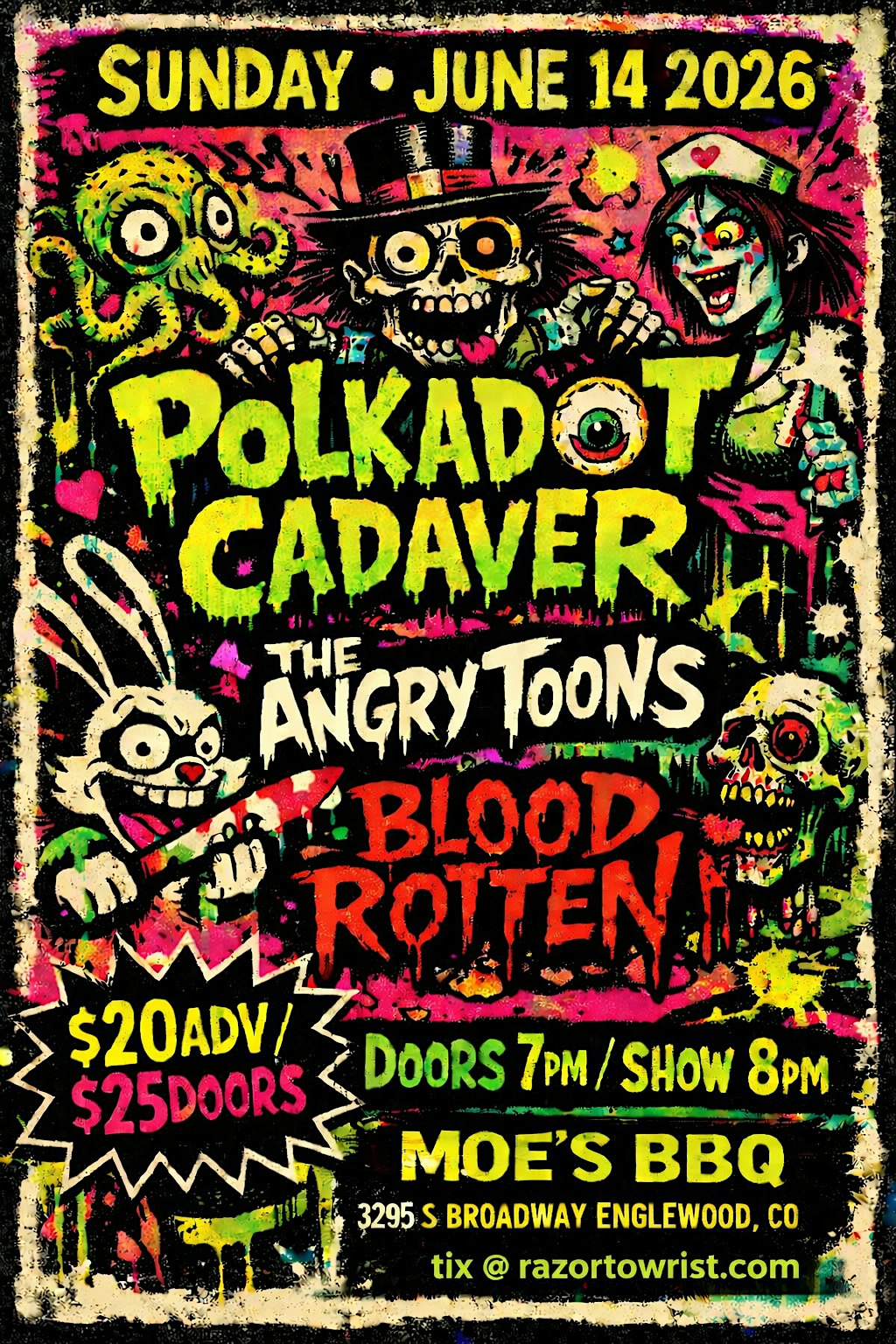 Polkadot Cadaver w/ The Angry Toons, Blood Rotten