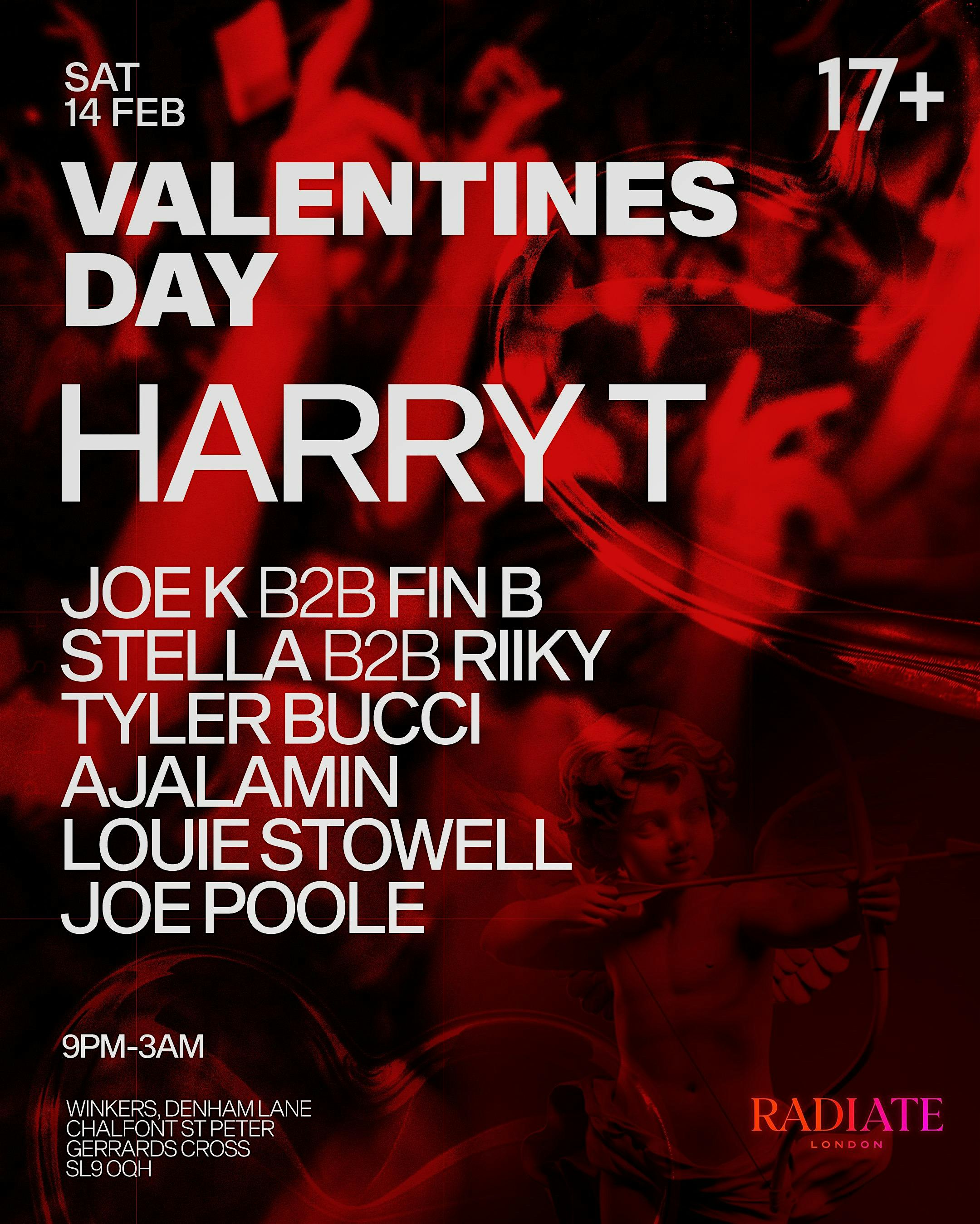 Radiate London: Valentine’s Day with Harry T (17+)