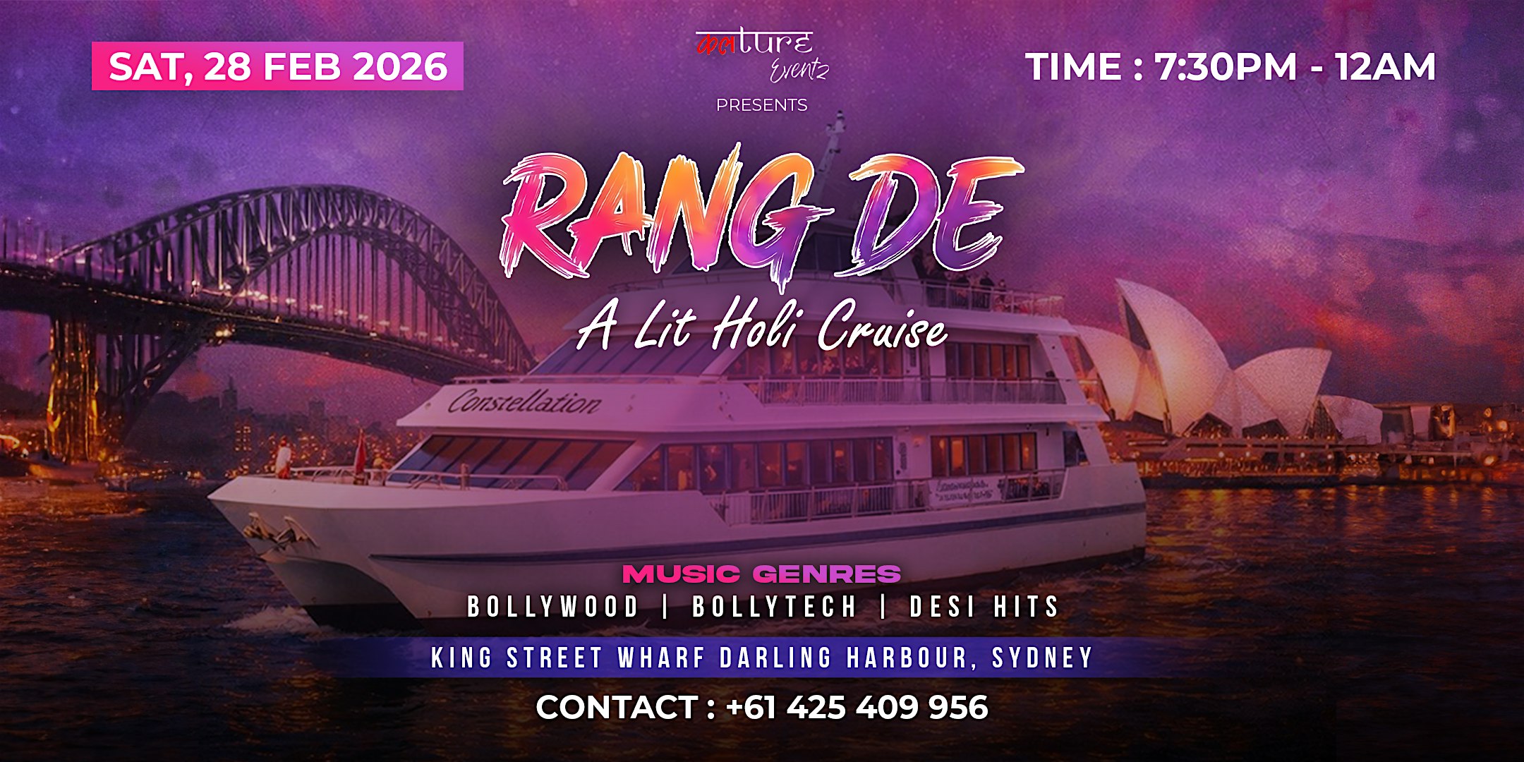 RANG DE - A LIT HOLI CRUISE