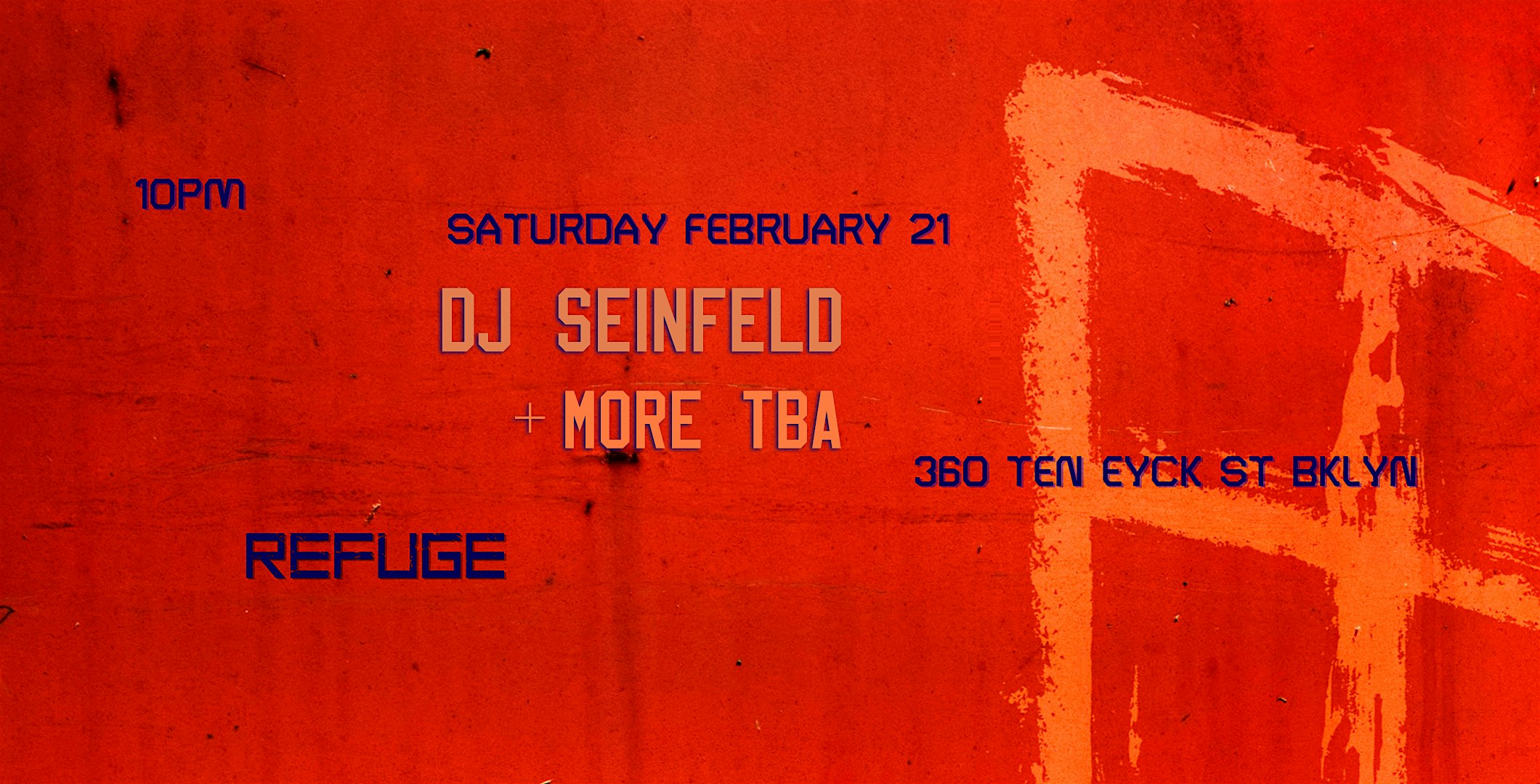 Refuge Saturdays w/ DJ Seinfeld