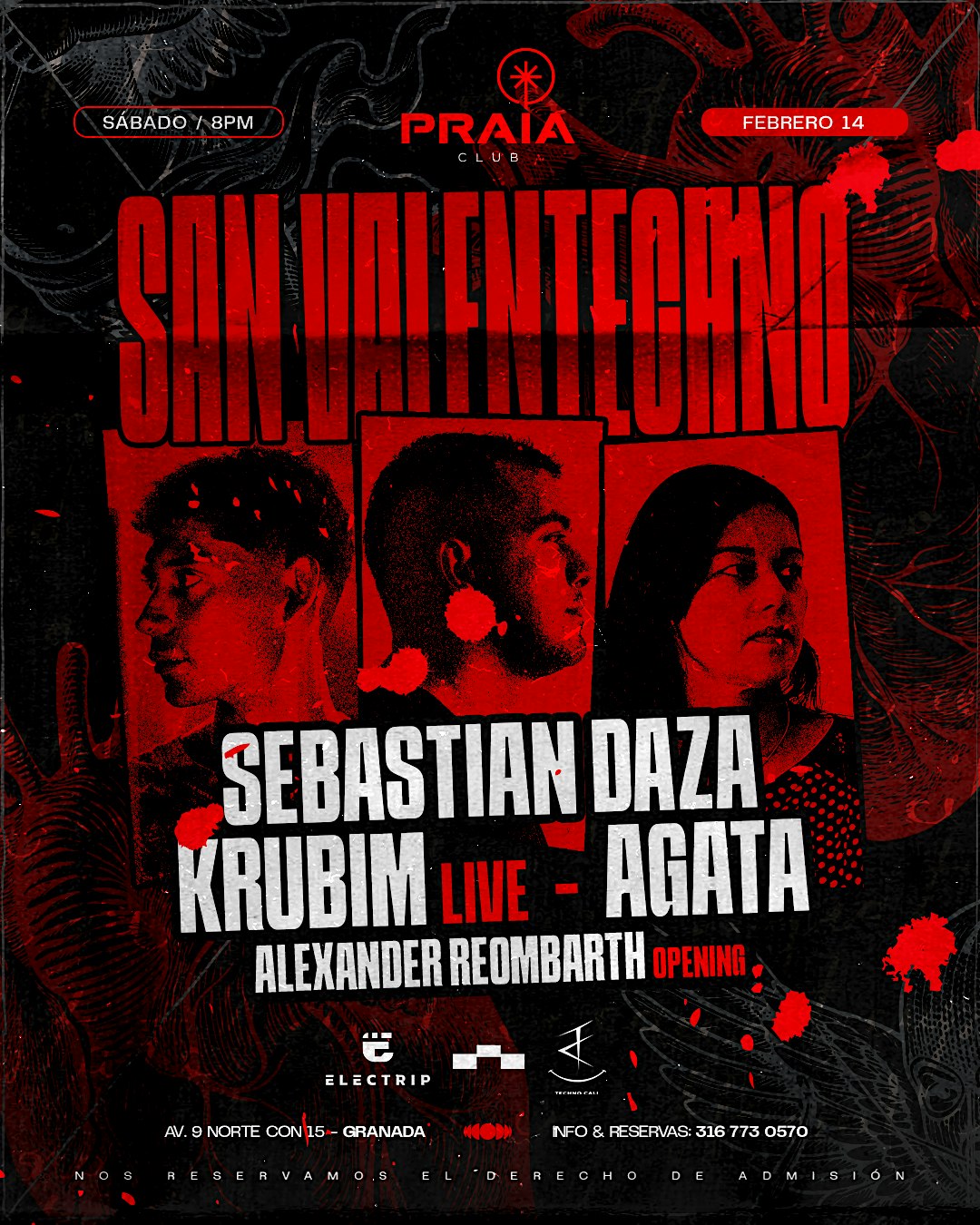 SAN VALENTECHNO EN PRAIA CLUB (SÁBADO 14 DE FEBRERO)