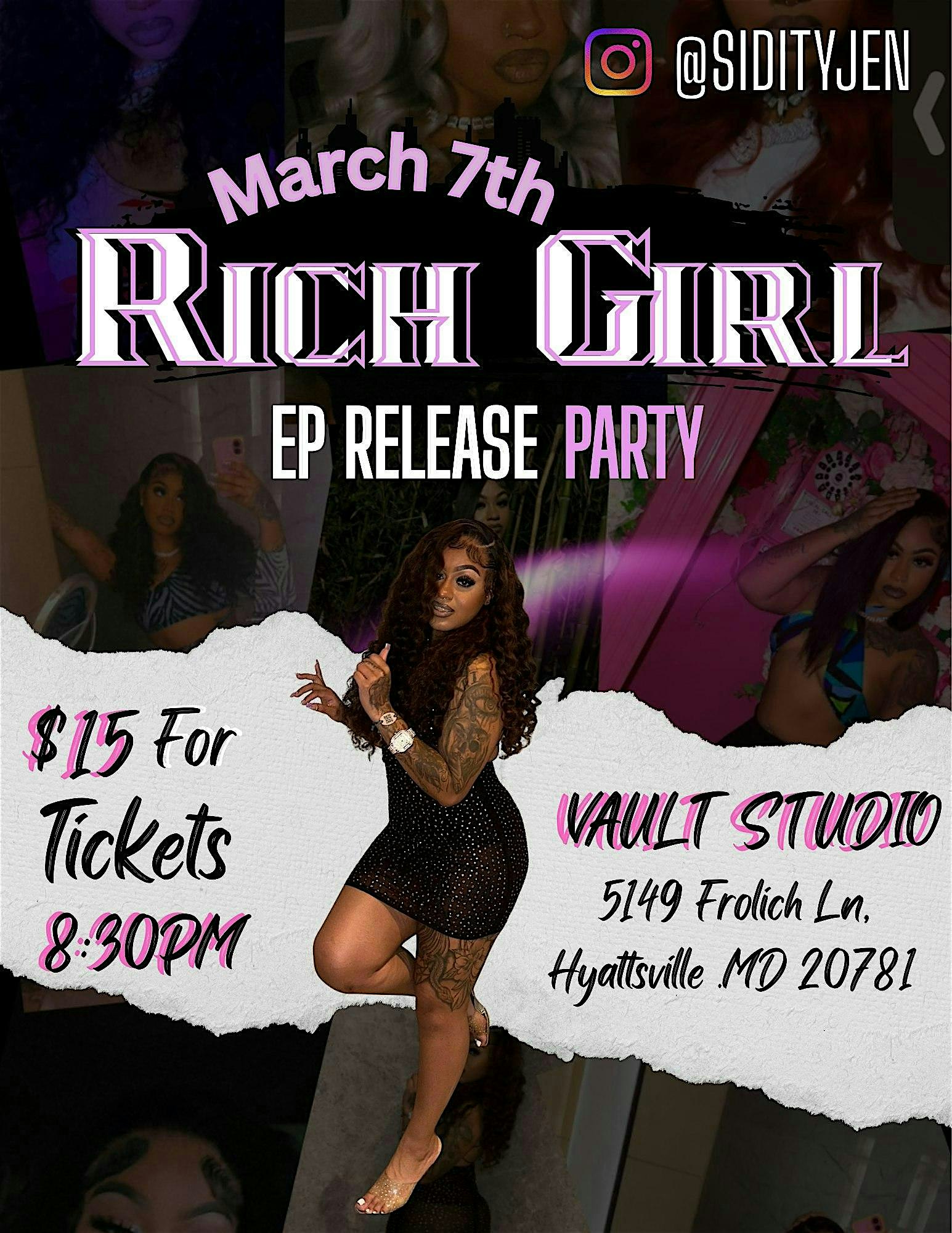 Sidity Jen's EP  Release Party Flyer