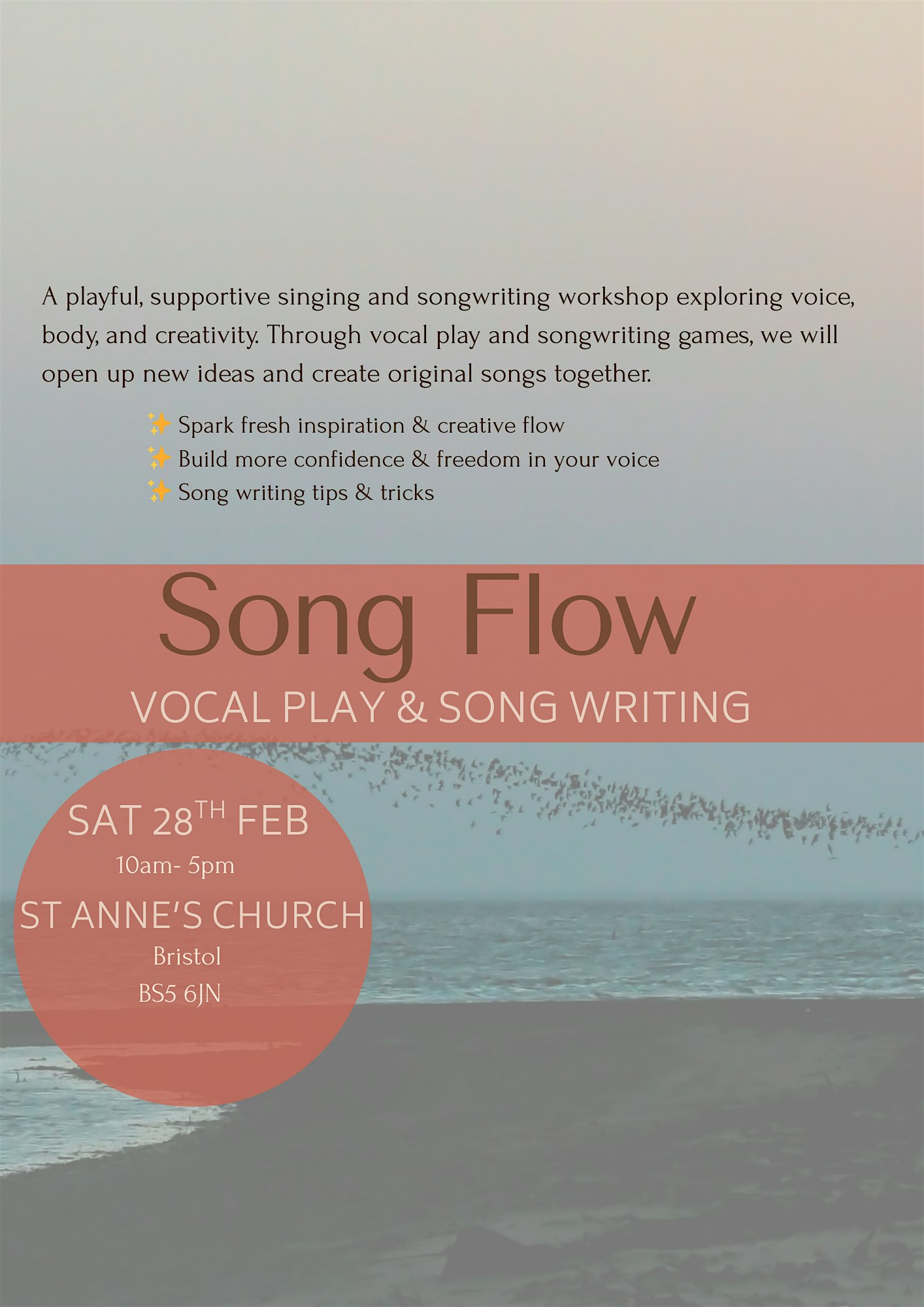 Song Flow: Vocal Play & Song Writing Workshop with Martha Tilston & Amy Cox