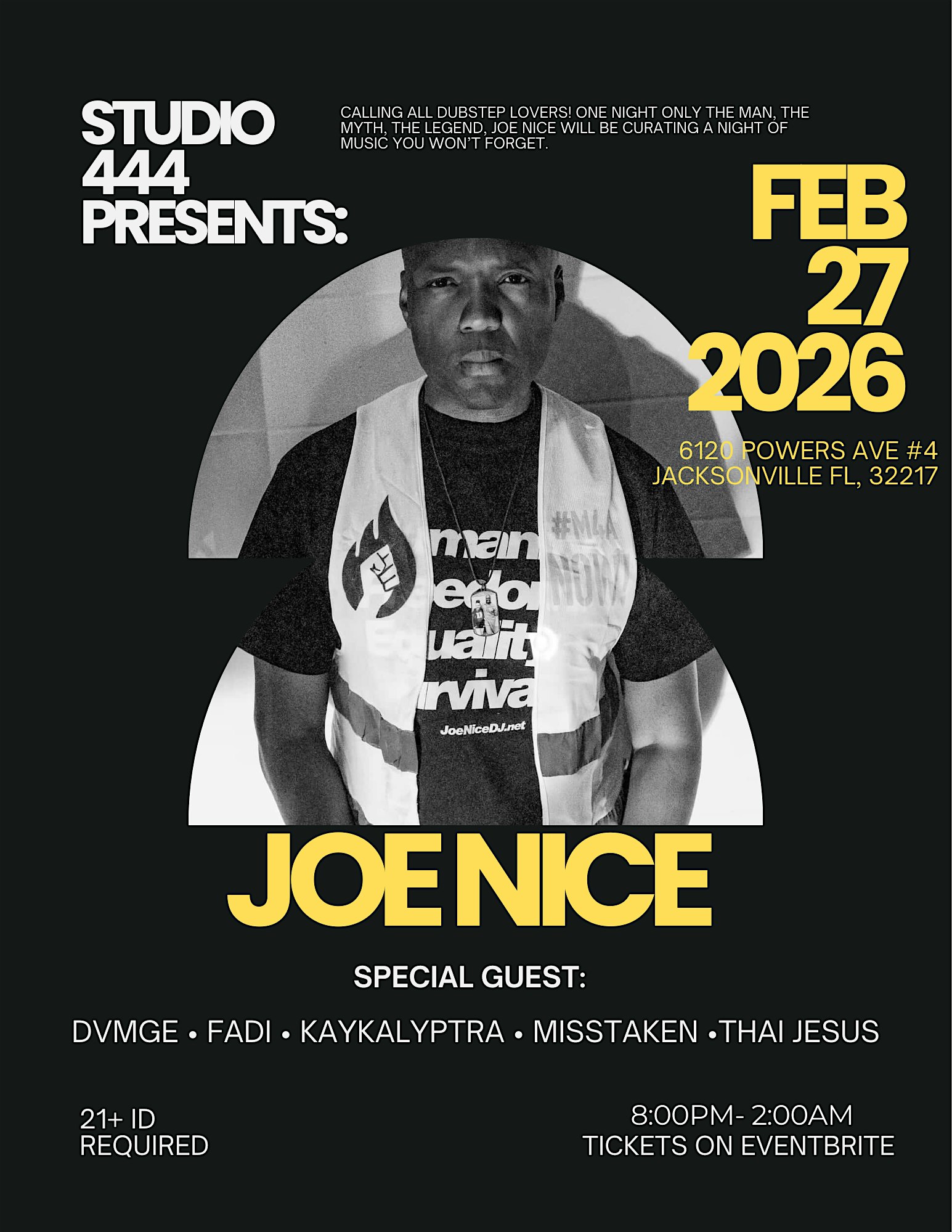 Studio 444 presents: DEEP SOUND SESSIONS w/ Joe Nice
