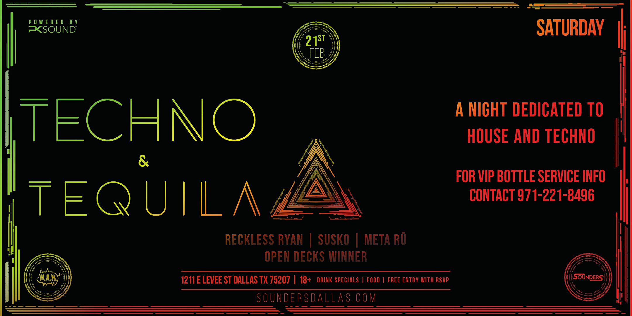 Techno & Tequila 2/21 - Dallas, TX