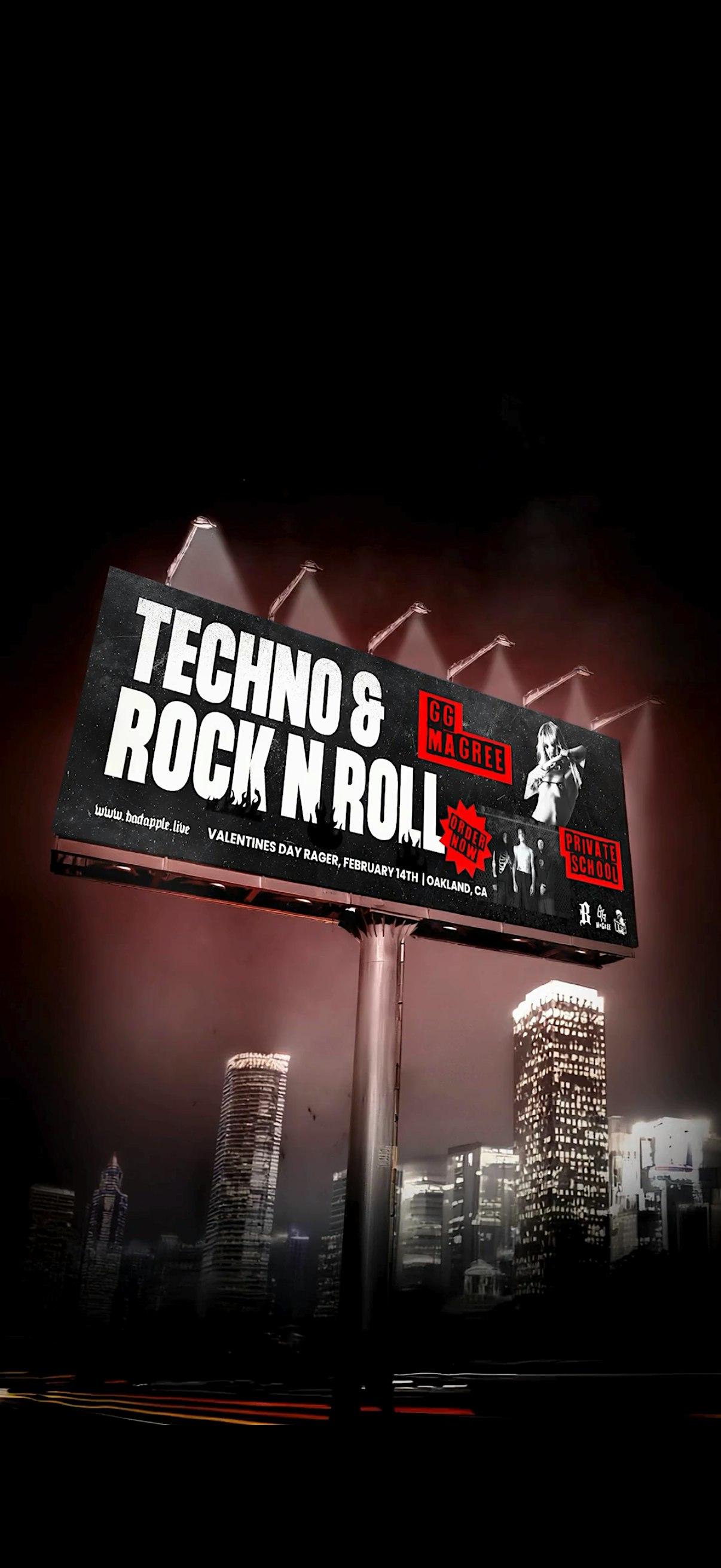VALENTINES DAY RAVE TECHNO & ROCK N ROLL: GG MAGREE, PRIVATE SCHOOL (18+)
