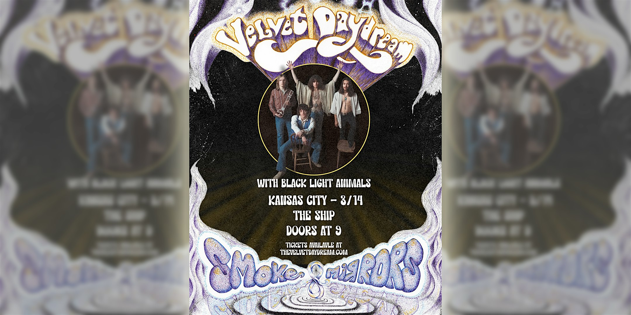 VELVET DAYDREAM (denver) with Black Light Animals
