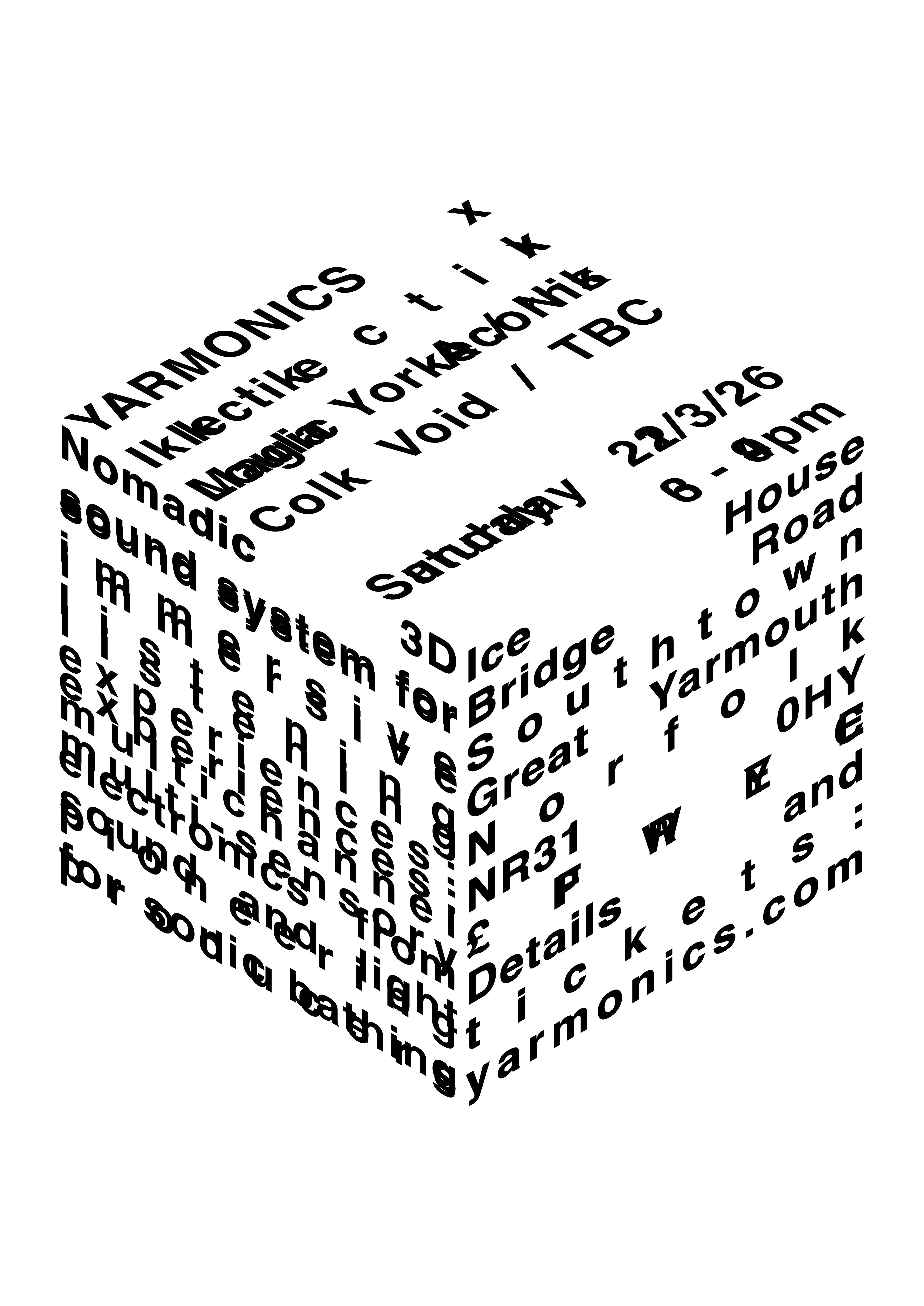 YARMONICS x Iklectik : Loula Yorke, Nik Colk Void & TBA